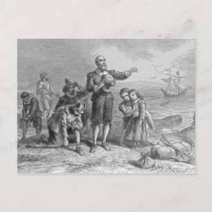 Carte Postale Atterrissage des pèlerins, 1620