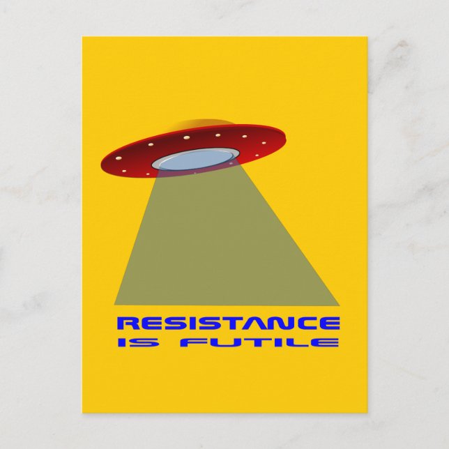 Carte Postale Atterrissage UFO (Devant)