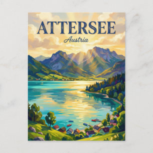Carte Postale Attersee Autriche