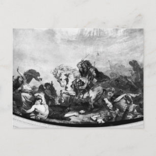 Carte Postale Attila le Hun et ses hordes