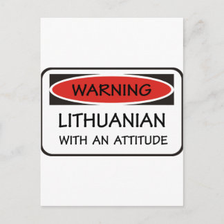 Carte Postale Attitude lituanienne