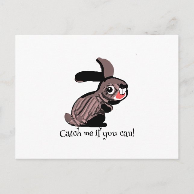 Carte Postale Attrape-moi si tu peux (Devant)