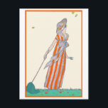 Carte Postale Attraper les papillons George Barbier Mode françai<br><div class="desc">D'après une gravure ancienne de George Barbier, l'un des plus grands illustrateurs français du début du XXe siècle. Barbier était à l'avant-garde de sa profession avec des commandes pour concevoir des costumes de théâtre et de ballet, illustrer des livres et produire des illustrations de mode haute couture. Pendant les 20...</div>