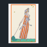 Carte Postale Attraper les papillons George Barbier Mode françai<br><div class="desc">D'après une gravure ancienne de George Barbier, l'un des plus grands illustrateurs français du début du XXe siècle. Barbier était à l'avant-garde de sa profession avec des commandes pour concevoir des costumes de théâtre et de ballet, illustrer des livres et produire des illustrations de mode haute couture. Pendant les 20...</div>
