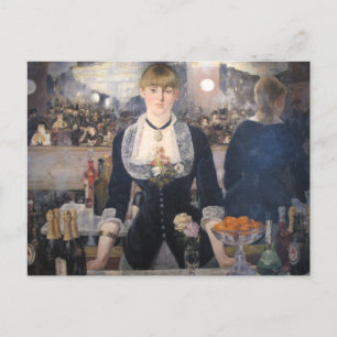 Carte Postale Au bar des folies-bergere Edouard Manet