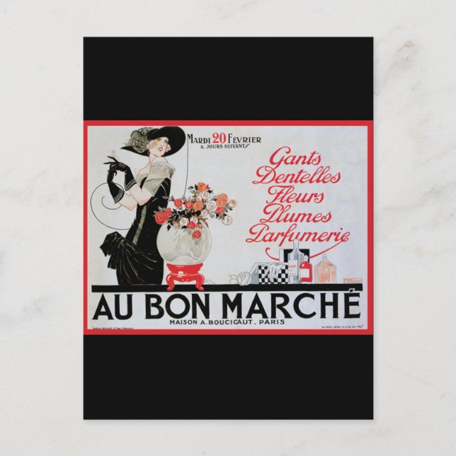 Carte Postale Au Bon Marche (Devant)