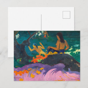 Carte Postale Au bord de la mer Paul Gauguin