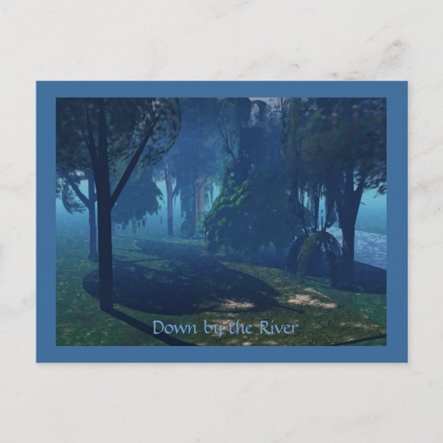 Carte Postale Au bord de la rivière (Devant)