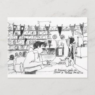 Carte Postale Au café Byways de Glissan, Portland, Oregon
