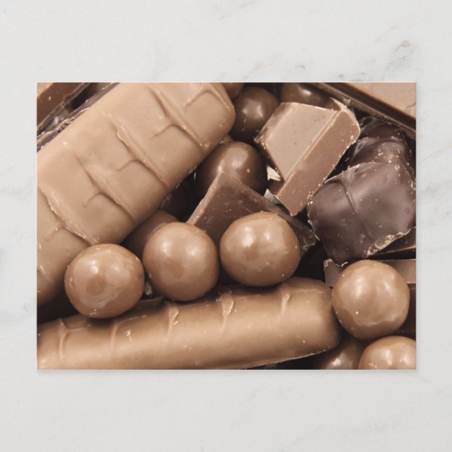 Carte postale au chocolat (Devant)