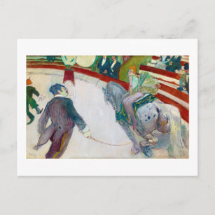 Carte Postale Au cirque, Lautrec