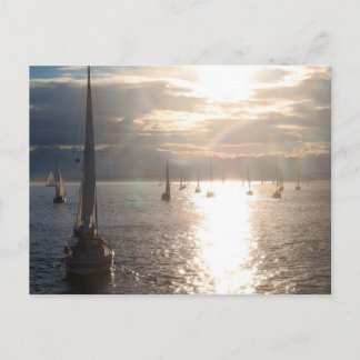 Carte Postale Au coucher du soleil