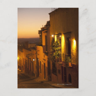 Carte Postale Au coucher du soleil.