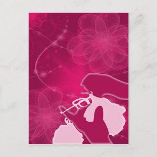 carte postale au crochet psychédélique