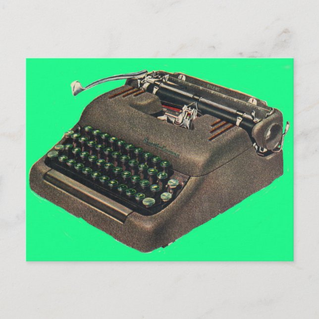 Carte Postale au début des années 1950, machine à écrire Smith C (Devant)