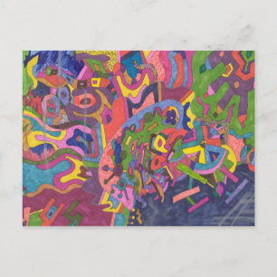 Carte Postale "Au-dessus de la tempête" Art Abstrait