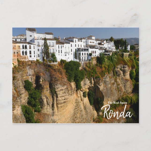 Carte Postale Au-dessus du Ronda Edge, Espagne (Devant)