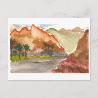 Carte Postale Au fond du désert