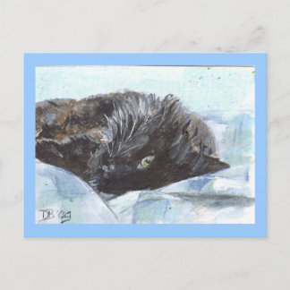 Carte Postale Au lit