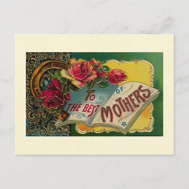 Carte Postale Au meilleur des mères (Devant)
