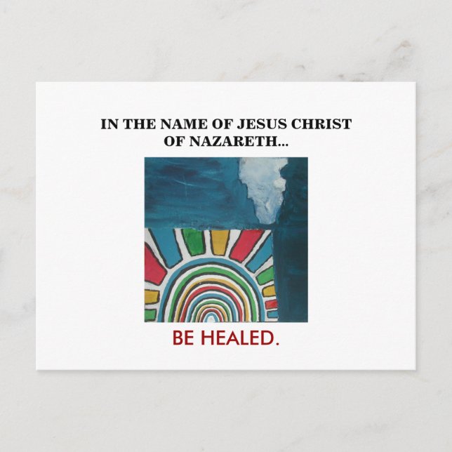 CARTE POSTALE AU NOM DE JÉSUS CHRIST (Devant)