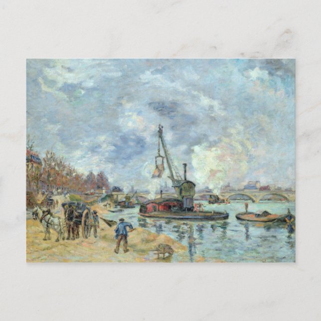 Carte Postale Au quai de Bercy à Paris, 1874 (Devant)