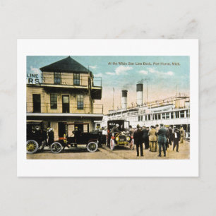 Carte Postale Au quai White Star Line, Port Huron, MI