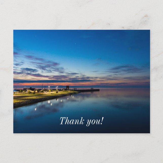 Carte Postale Aube de Mackinaw City (Devant)