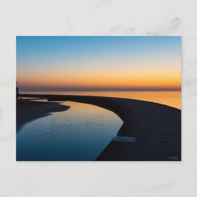 Carte Postale Aube du phare de North Chicago (Devant)