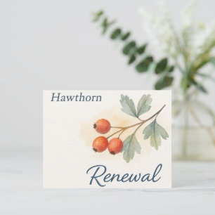 Carte Postale Aubépine — Renouveau