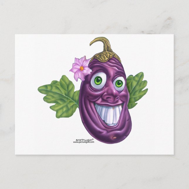 Carte Postale aubergine (Devant)