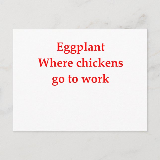 Carte Postale aubergine (Devant)