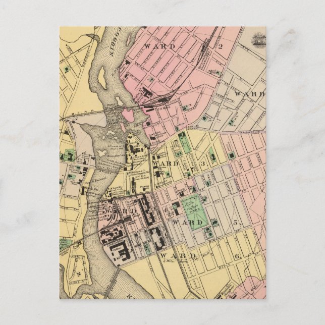 Carte Postale Auburn, Lewiston (Devant)