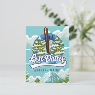 Carte Postale Auburn, Maine, Lost valley ski