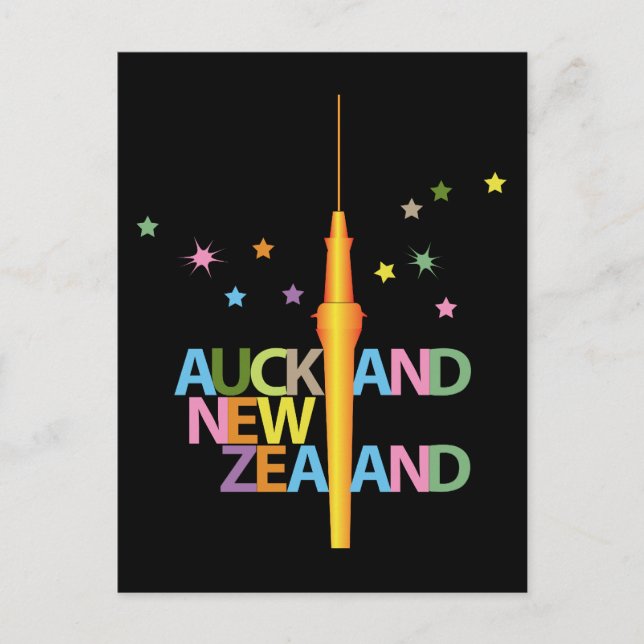 Carte Postale Auckland City Nouvelle-Zélande (Devant)