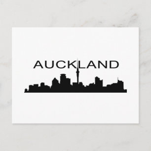 Carte Postale Auckland en Silhouette