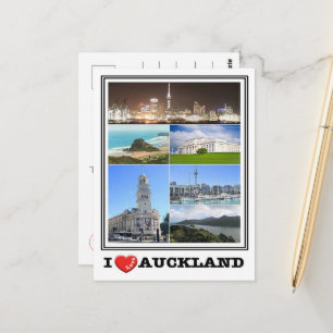 Carte Postale Auckland - Nouvelle-Zélande - J'aime -