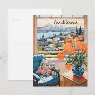 Carte Postale Auckland Nouvelle-Zélande Voyage Ville Esthétique