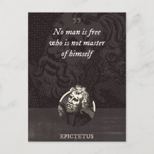 Carte Postale Aucun homme n'est libre qui n'est pas maître de lu