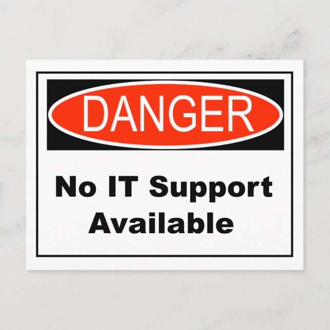 Carte Postale Aucun support informatique disponible Signal de da (Devant)