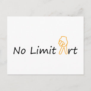 Carte Postale AUCUNE LIMITE ART & signer PAIX - LIBERTÉ - LIBERT