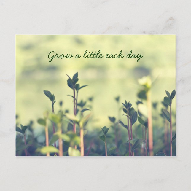 Carte Postale Augmenter Un Peu Chaque Jour Des Tirs Inspirationn (Devant)