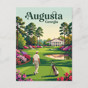 Carte Postale Augusta, Géorgie, États-Unis