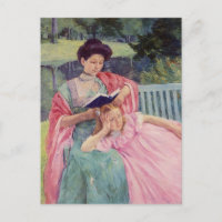 Auguste lisant à sa fille par Mary Cassatt