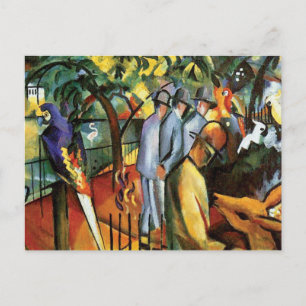 Carte Postale Auguste Macke - Amateur d'animaux du jardin zoolog