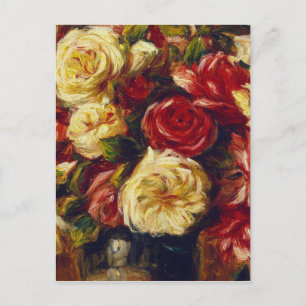 Carte Postale Auguste Renoir - Bouquet De Rose.
