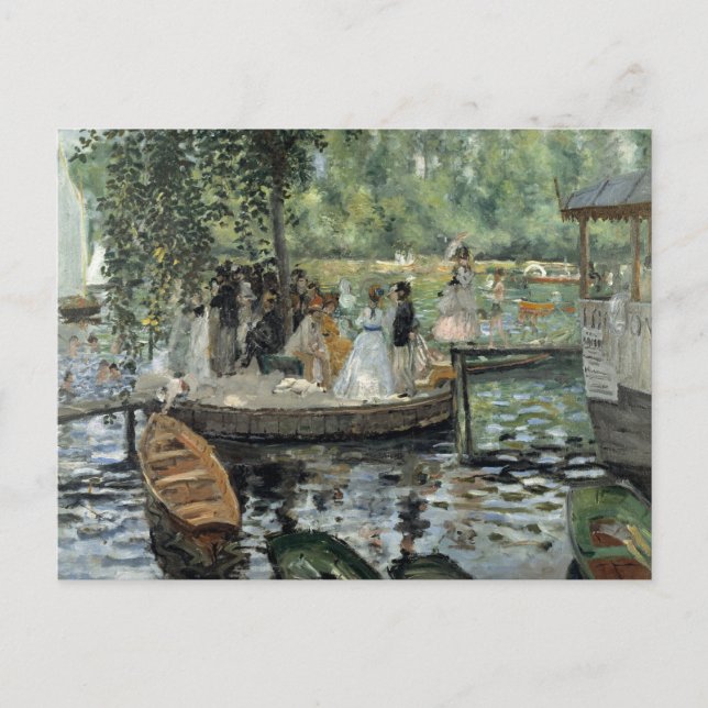 Carte Postale Auguste Renoir - La Grenouillère (Devant)