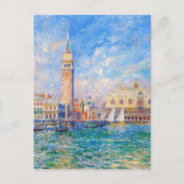 Carte Postale Auguste Renoir - Le Palais des Doges Venise (Devant)