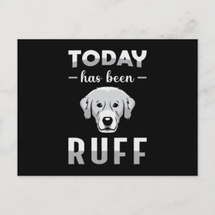 Carte Postale Aujourd'Hui A Été Ruff Retriever Amoureux des chie