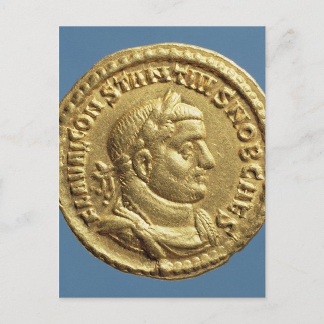 Carte Postale Aureus de Constantius I César Auguste (Devant)